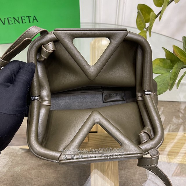 Bottega veneta高端女包 98088 寶緹嘉THE TRIANGLE BV專櫃新款原野綠三角形五金手提女包  gxz1130